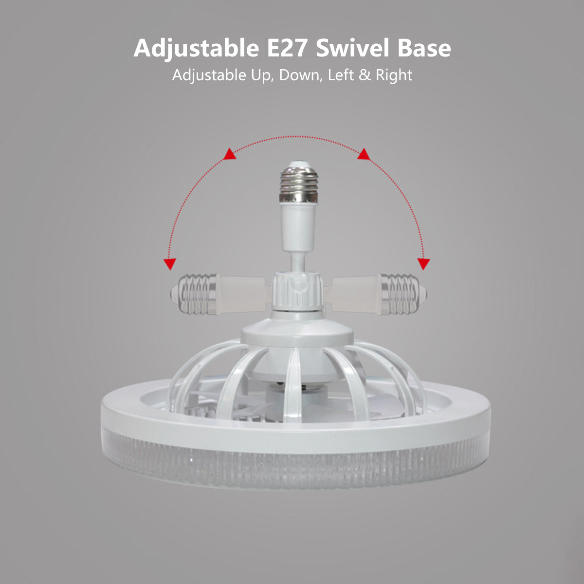 مروحة سقف ذكية مع إضاءة LED وتحكم عن بُعد